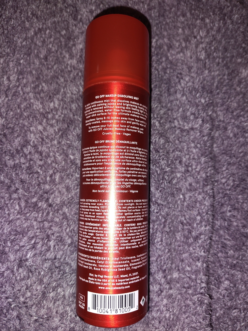 ONE/SIZE Red Makeup Dissolving Mist - Picture 2 of 2